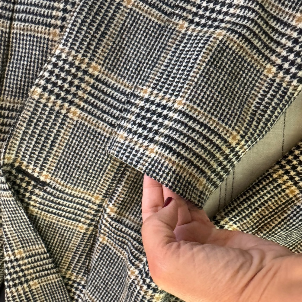 Smythe Plaid Blazer with Brown Elbow Patches - Picture 10 of 12